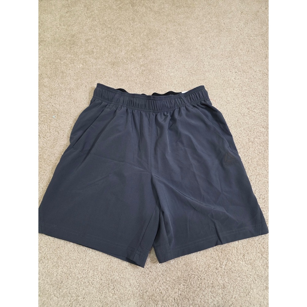 Reebok Mens Athletic Shorts Gray 6 Inch Inseam Size Small NWT